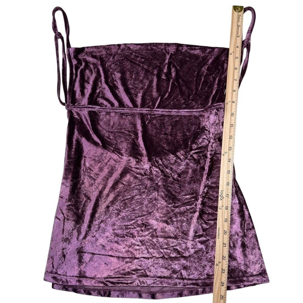 Free People Intimately All Night Velvet Tunic Cami Fig Jam - Picture 8 of 11
